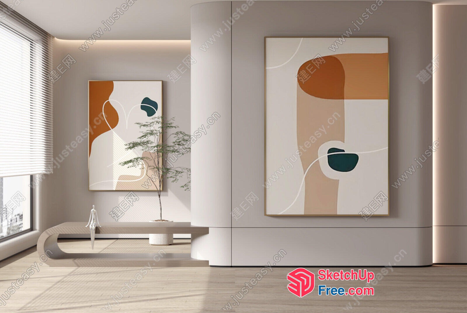 Abstract Artwork Collection 3D SketchUp File