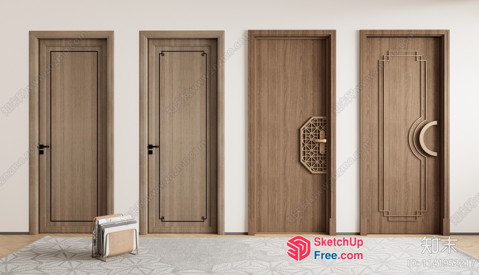 Modern Doors With Elegant Designs 3D SketchUp File