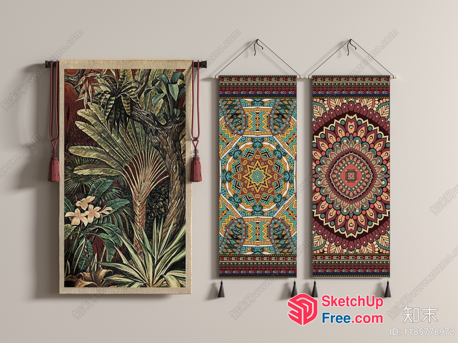 Vibrant Tapestry Collection 3D SketchUp File