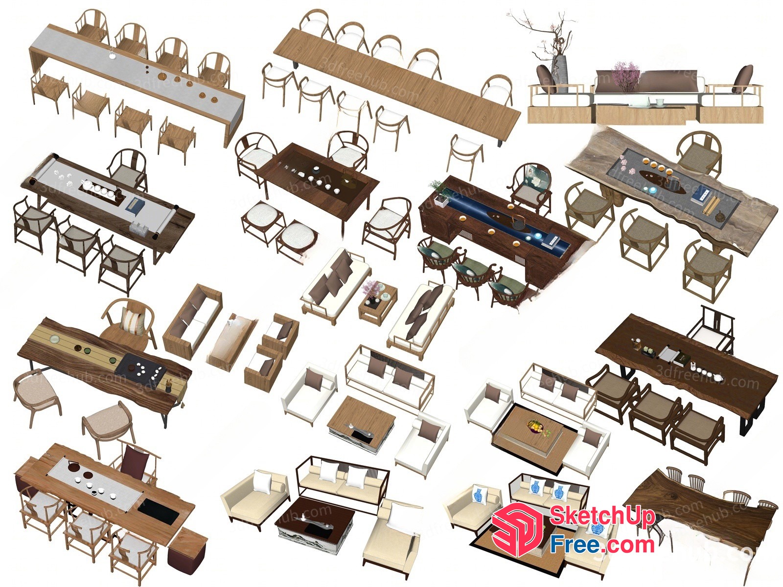 3D Rendered Furniture Collection 3D SketchUp File