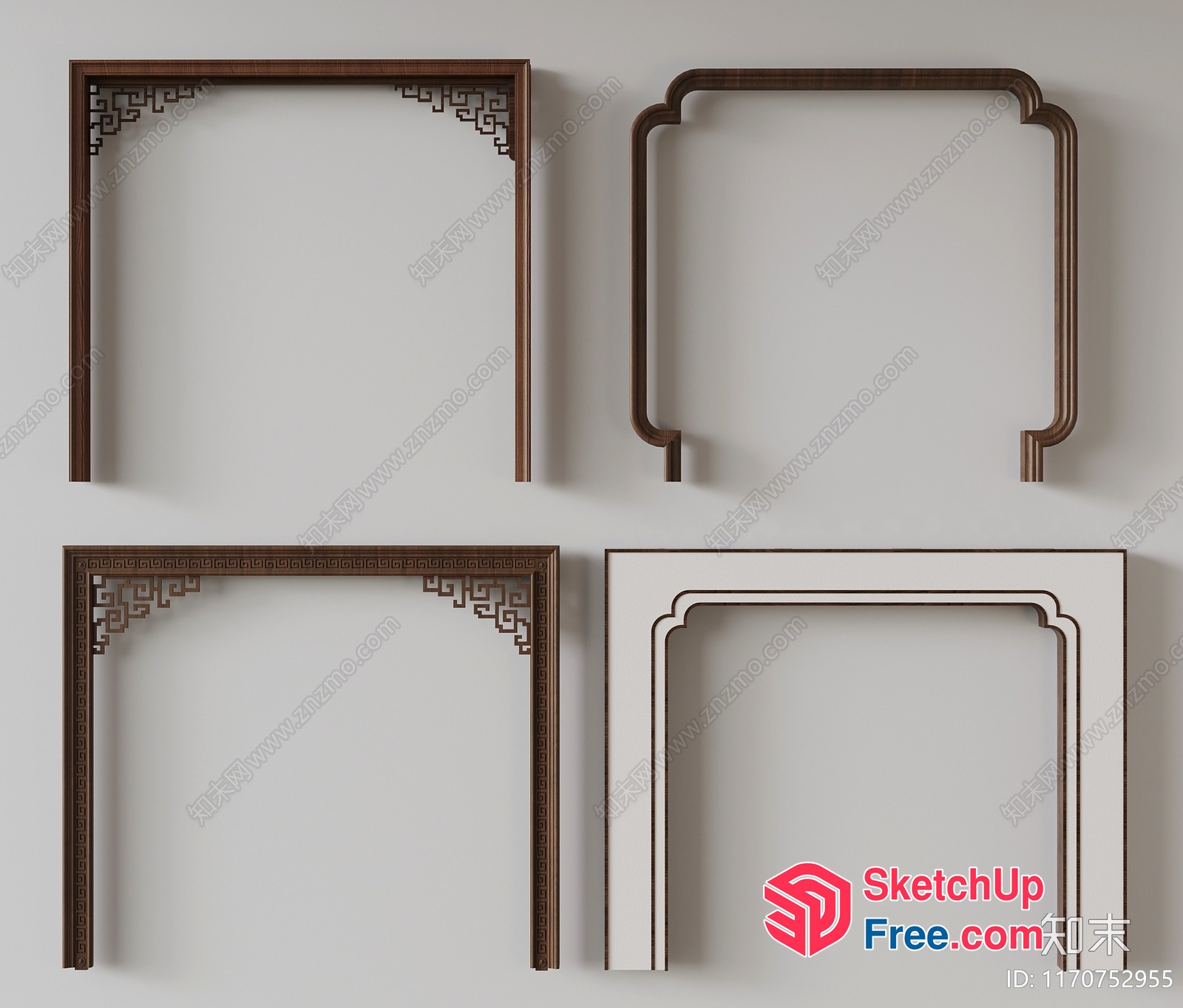 Ornate Archways And Frames 3D SketchUp File