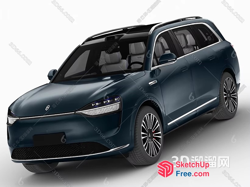 Elegant Modern Electric Suv 3D SketchUp File