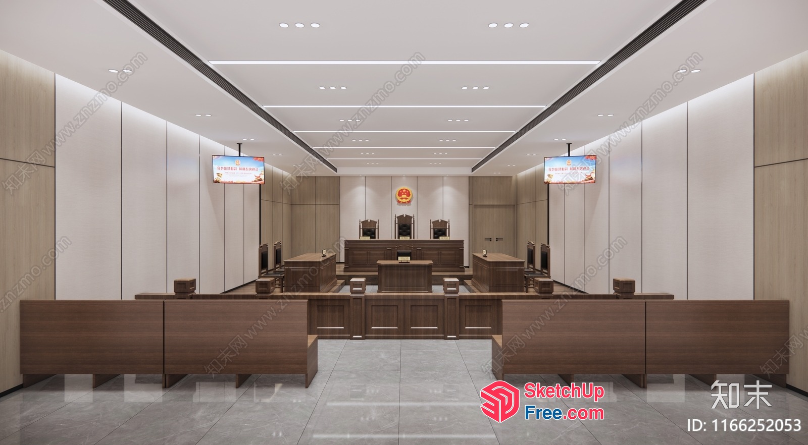 Modern Office Space With Minimalist Design 3D SketchUp File