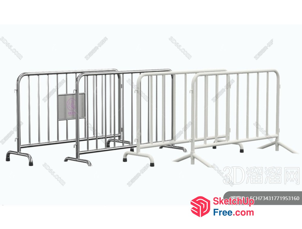 Metal Barriers 3D SketchUp File