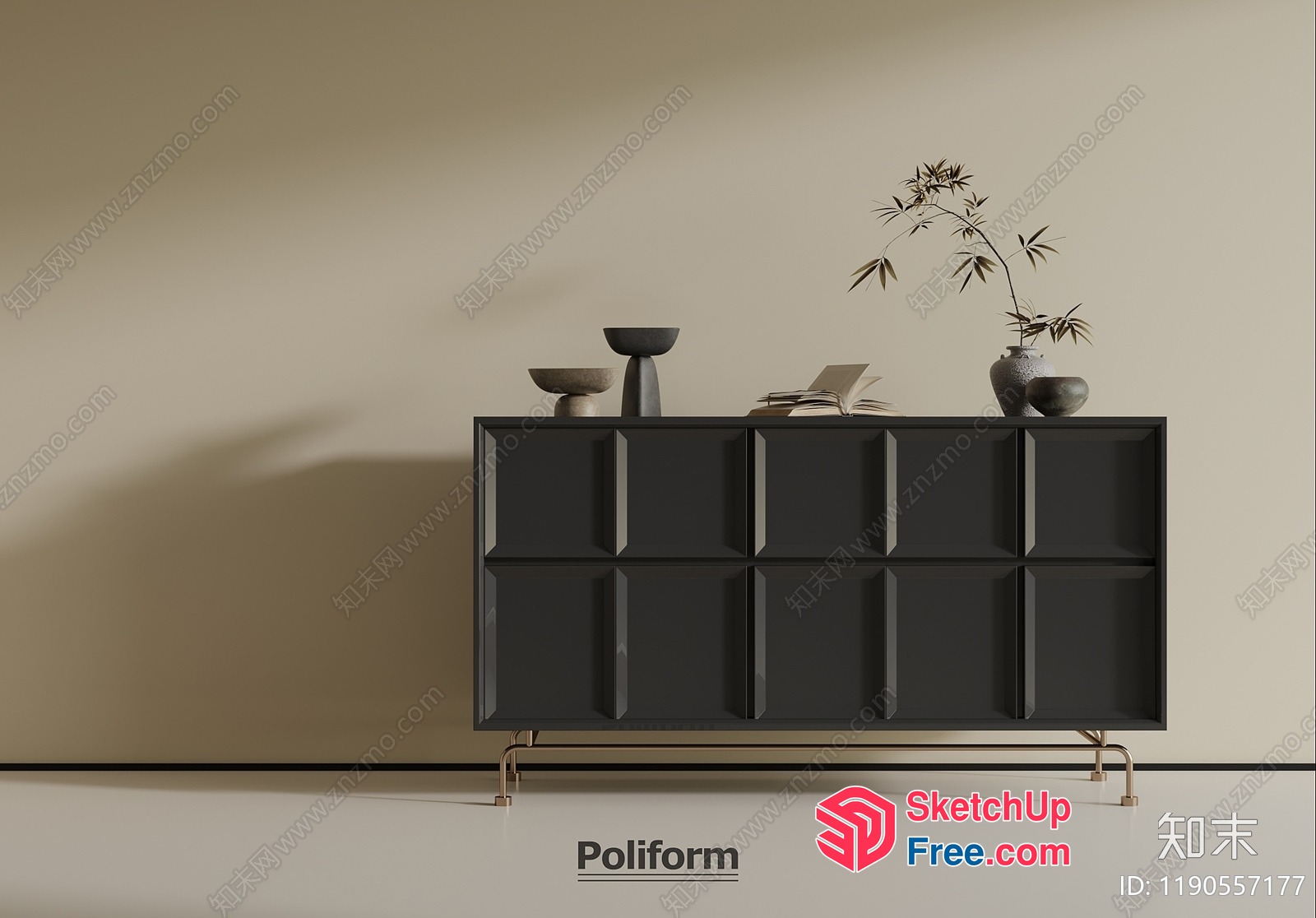 Modern Minimalist Furniture Interior Design 3D SketchUp File