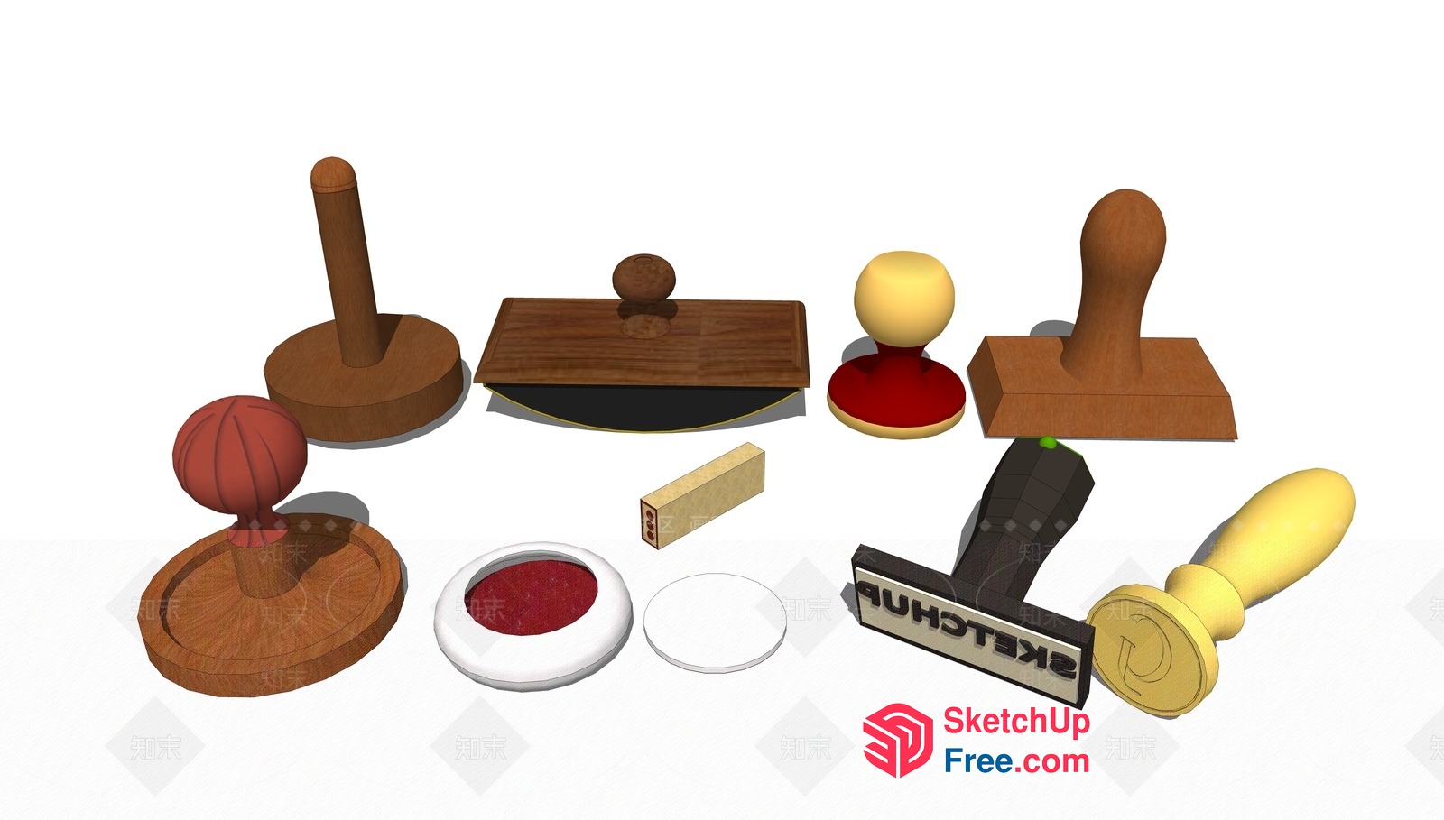 Various 3D Models Of Office Furniture 3D SketchUp File