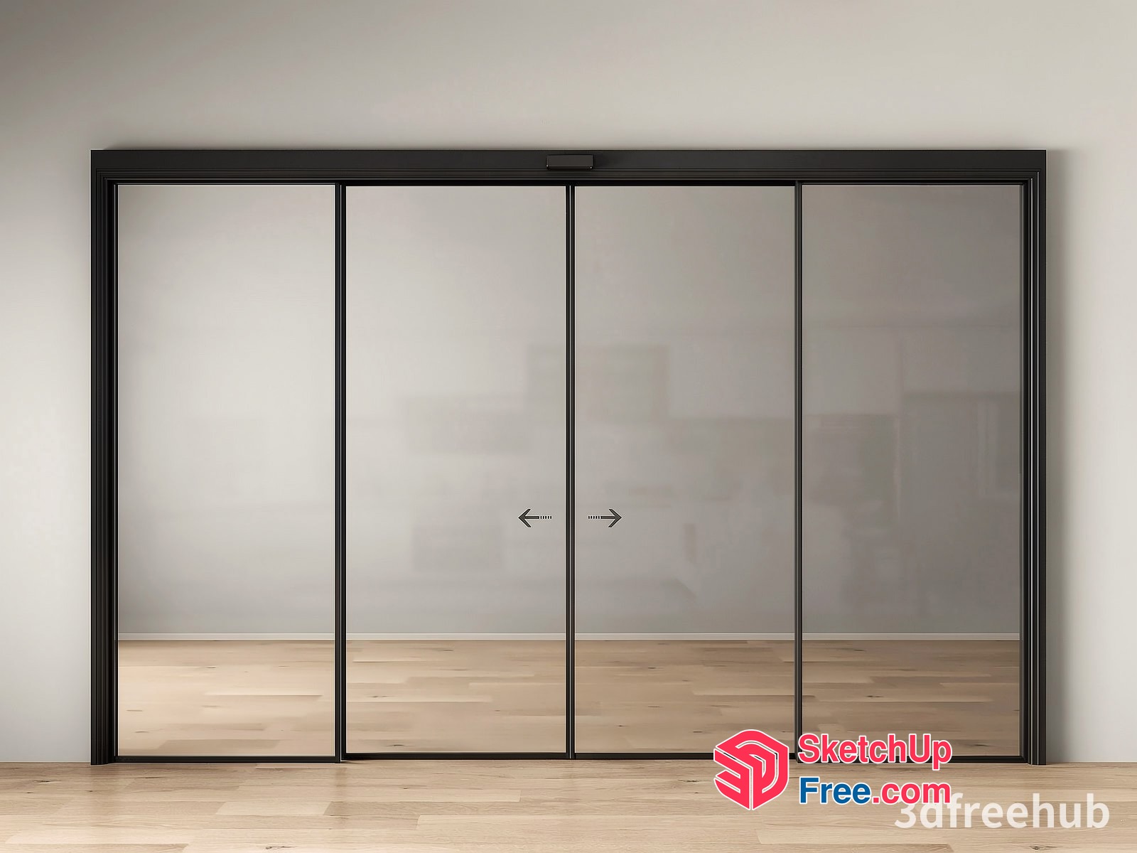 Sliding Glass Door Interior 3D SketchUp File