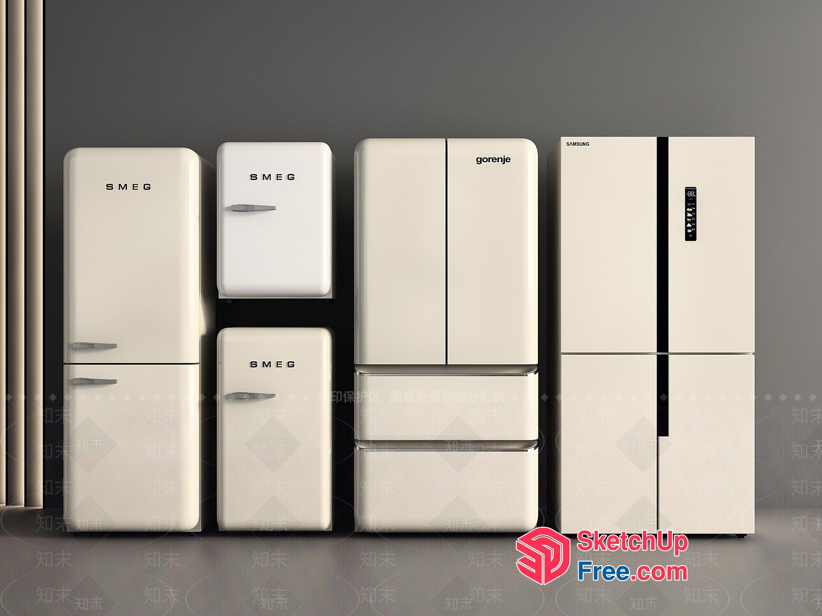 Modern Kitchen Appliances Collection 3D SketchUp File
