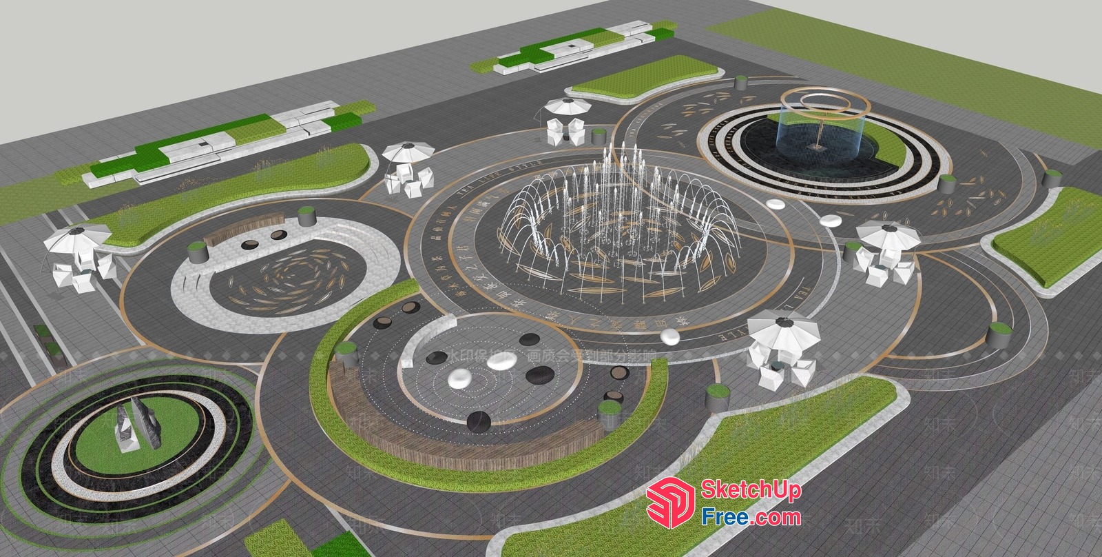 Futuristic Urban Design With Modern Architecture 3D SketchUp File