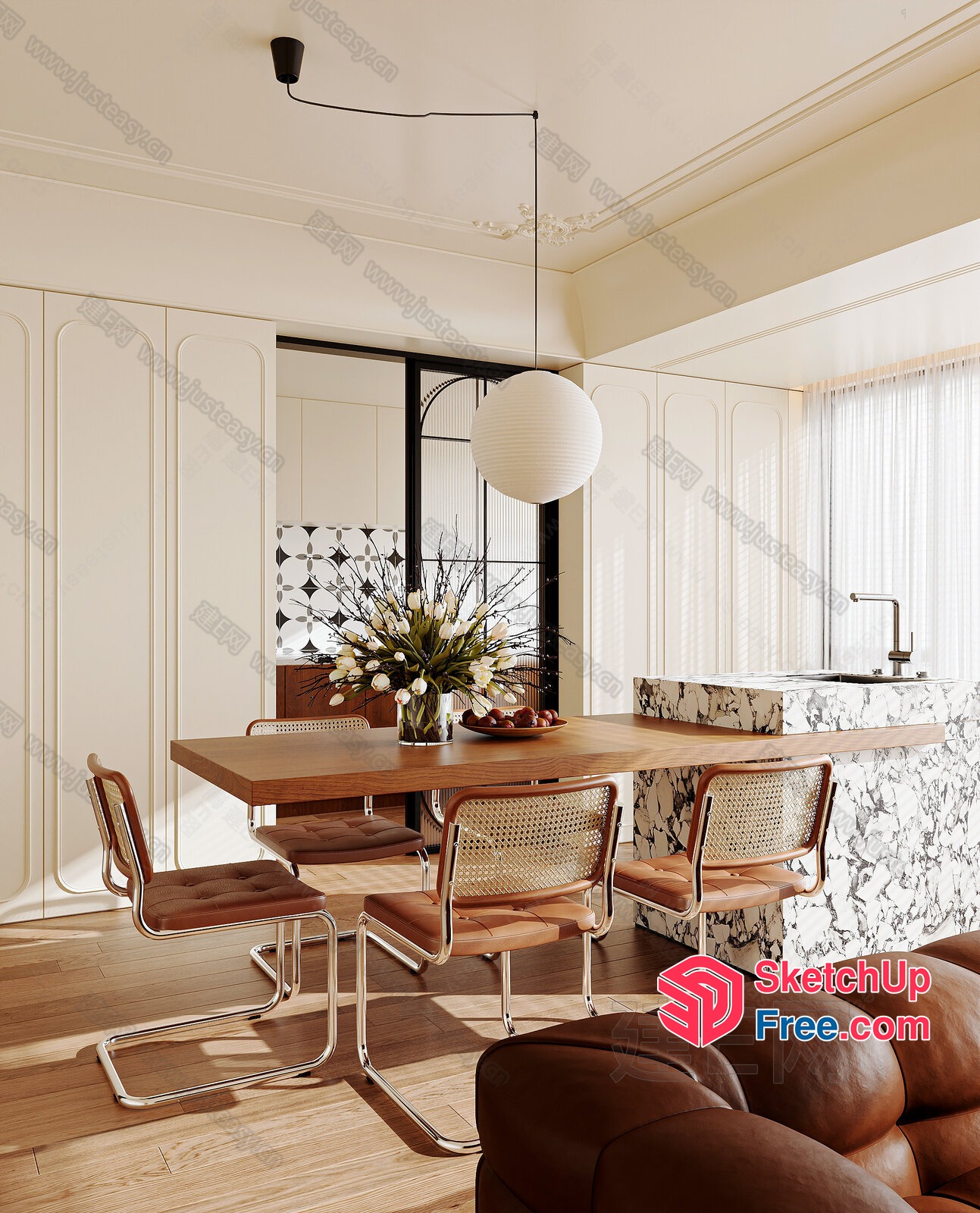 Modern Minimalist Interior Design 3D SketchUp File