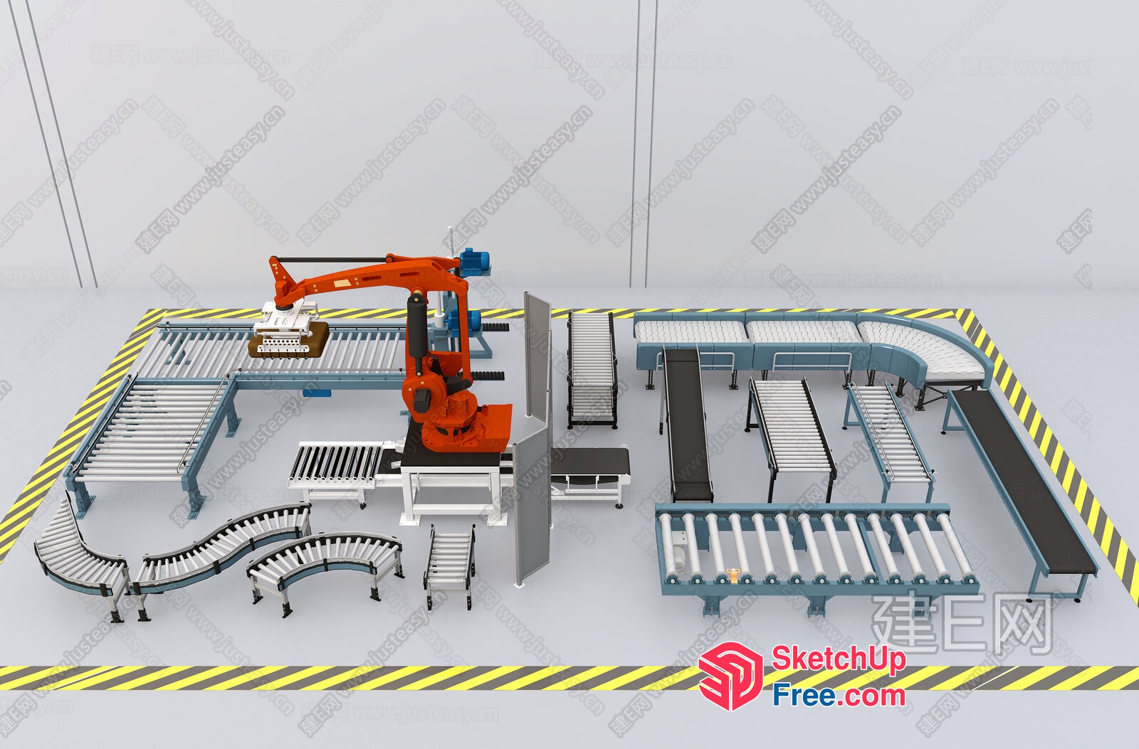 Industrial Automation Equipment 3D SketchUp File