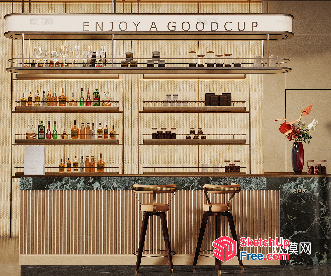 Enjoy A Good Cup 3D SketchUp File