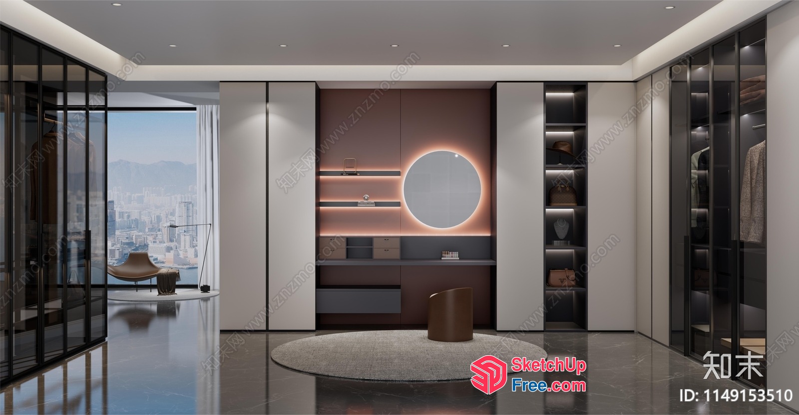 Modern Minimalist Interior Design 3D SketchUp File