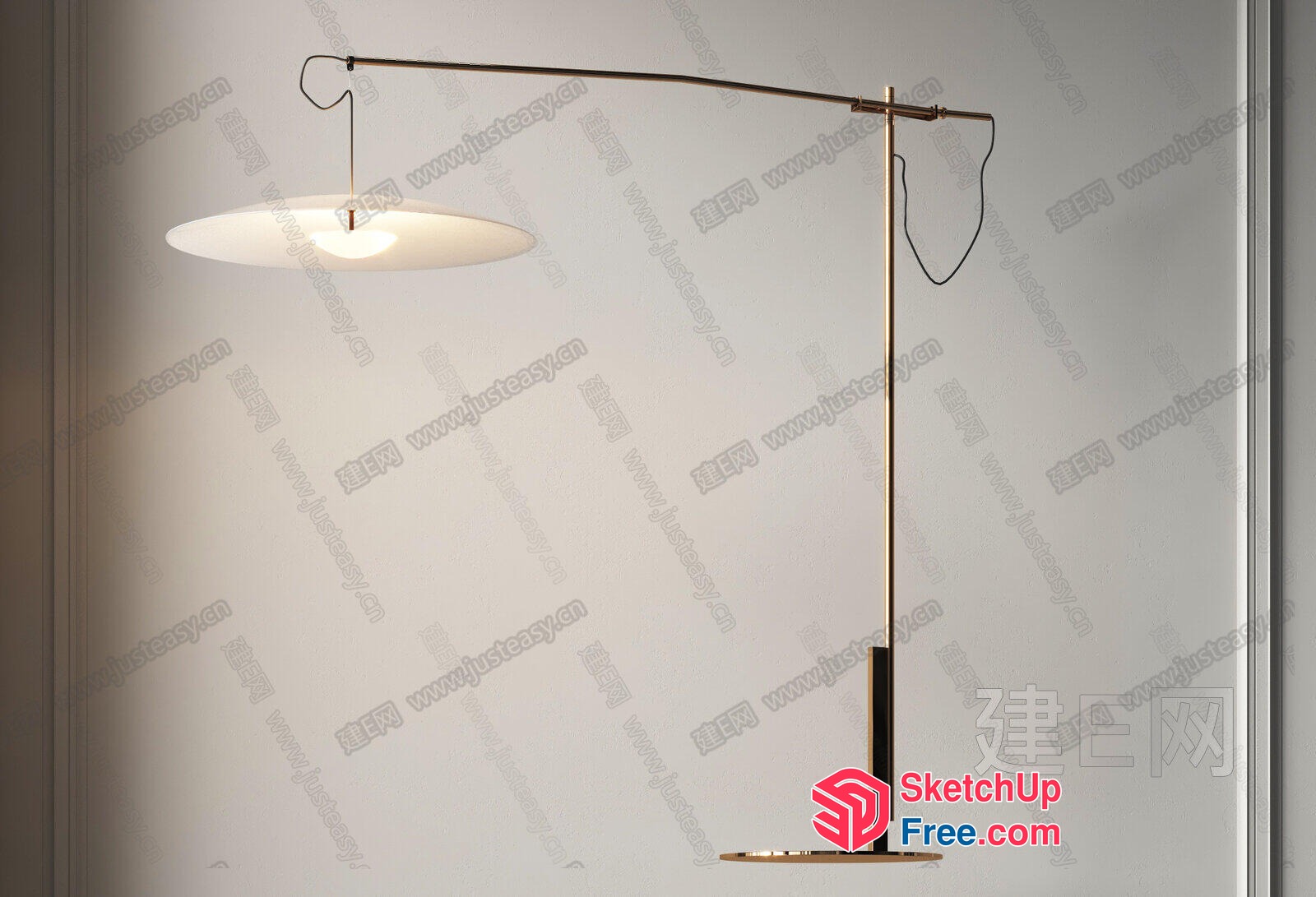Sleek And Modern Floor Lamp Design 3D SketchUp File
