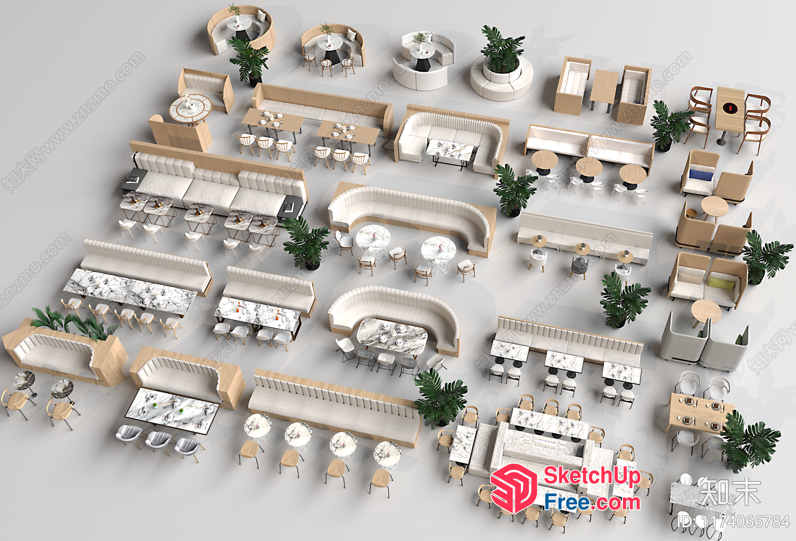 Modern Minimalist Furniture And Decorations 3D SketchUp File