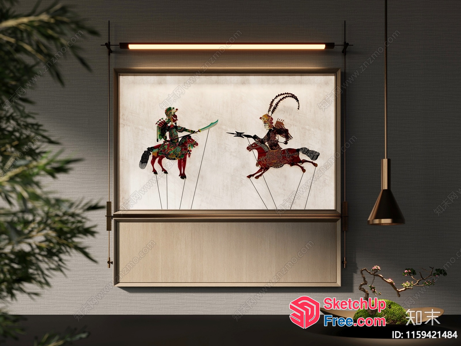 Two Men On Horseback In A Duel 3D SketchUp File