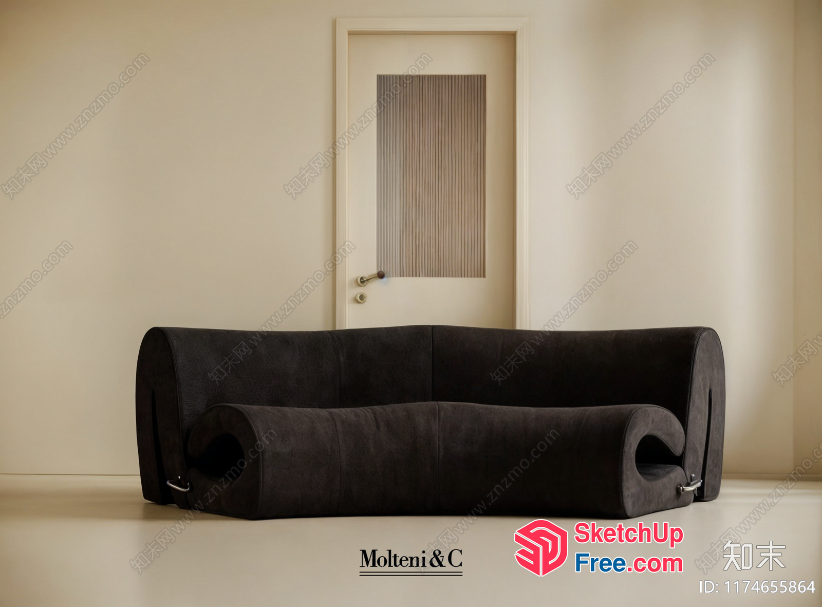 Modern Minimalist Living Room Sofa 3D SketchUp File