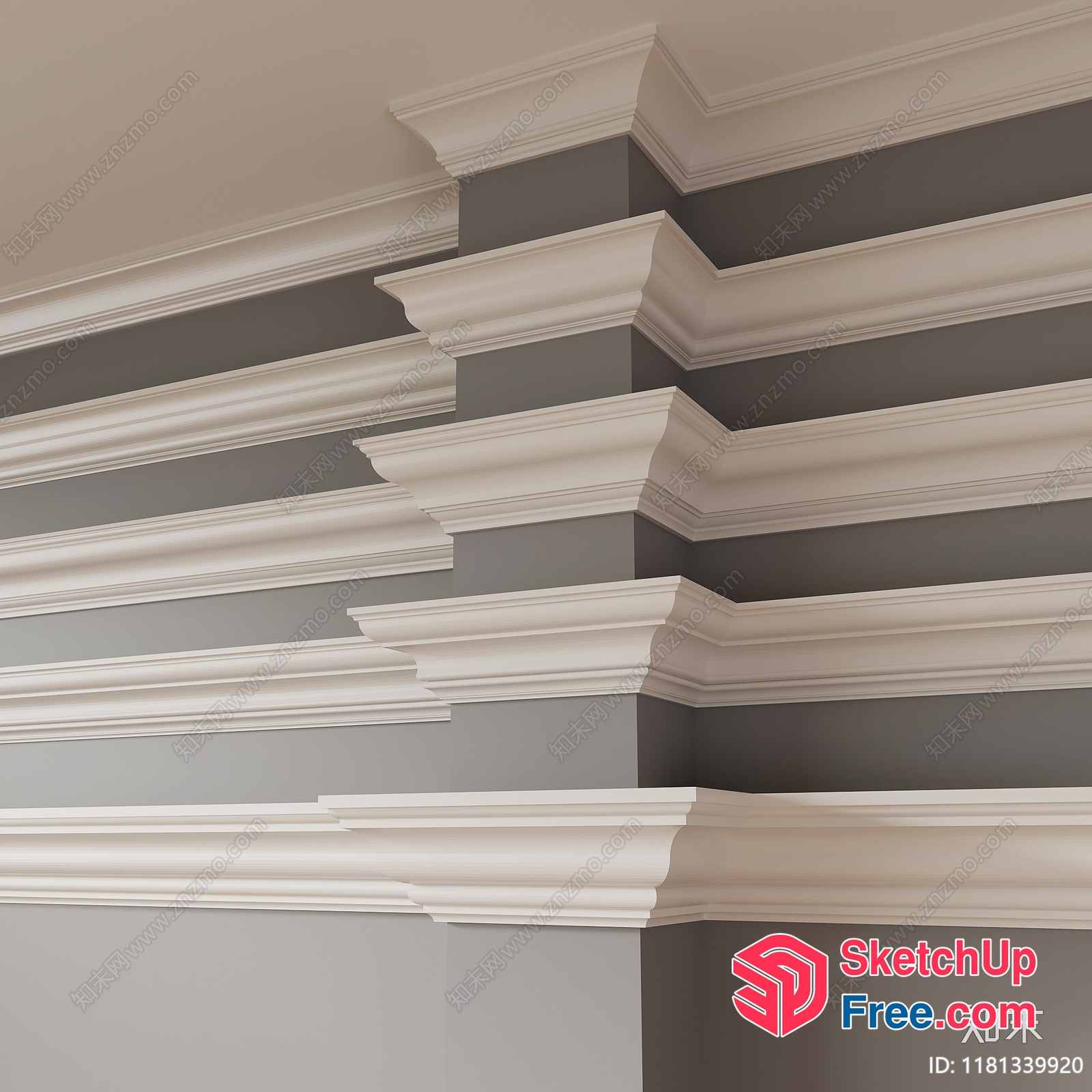 Classic Moulding Designs For Interior Decor 3D SketchUp File
