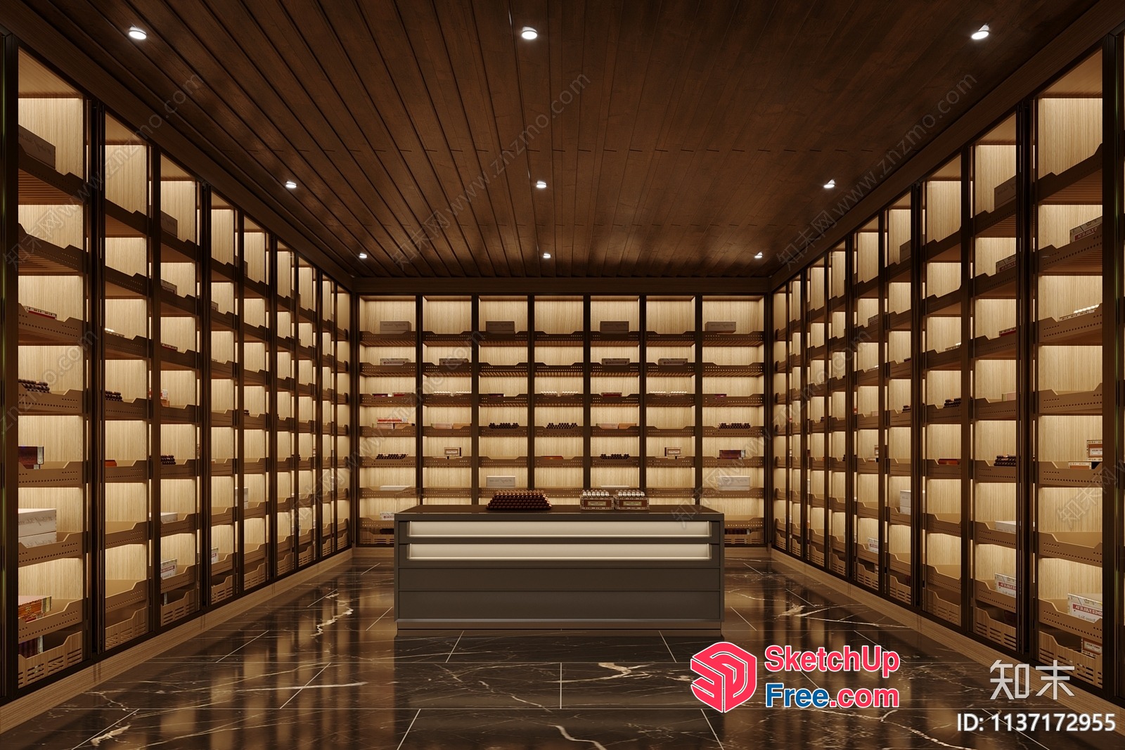 Luxurious Modern Display Room 3D SketchUp File