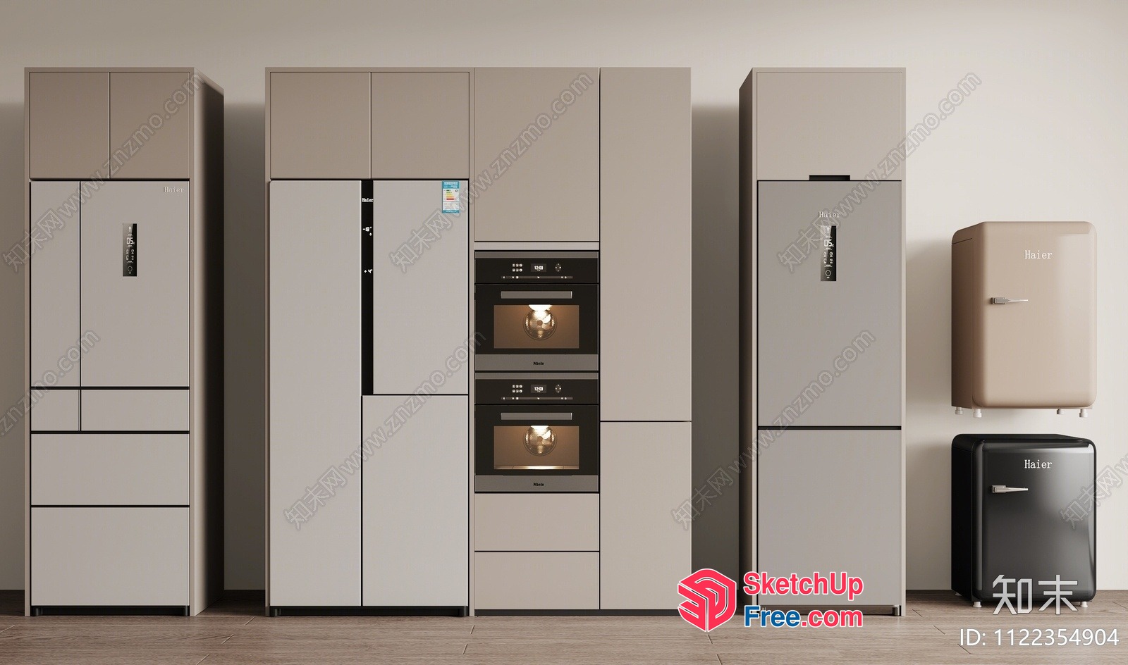 Modern Kitchen Appliances And Furniture 3D SketchUp File