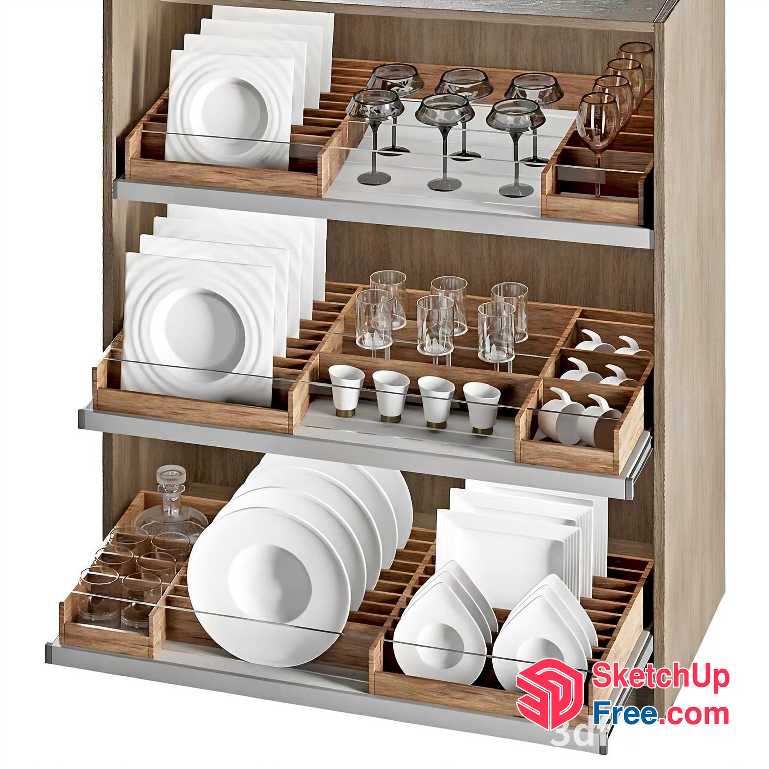 Modern Kitchen Storage Solution 3D SketchUp File