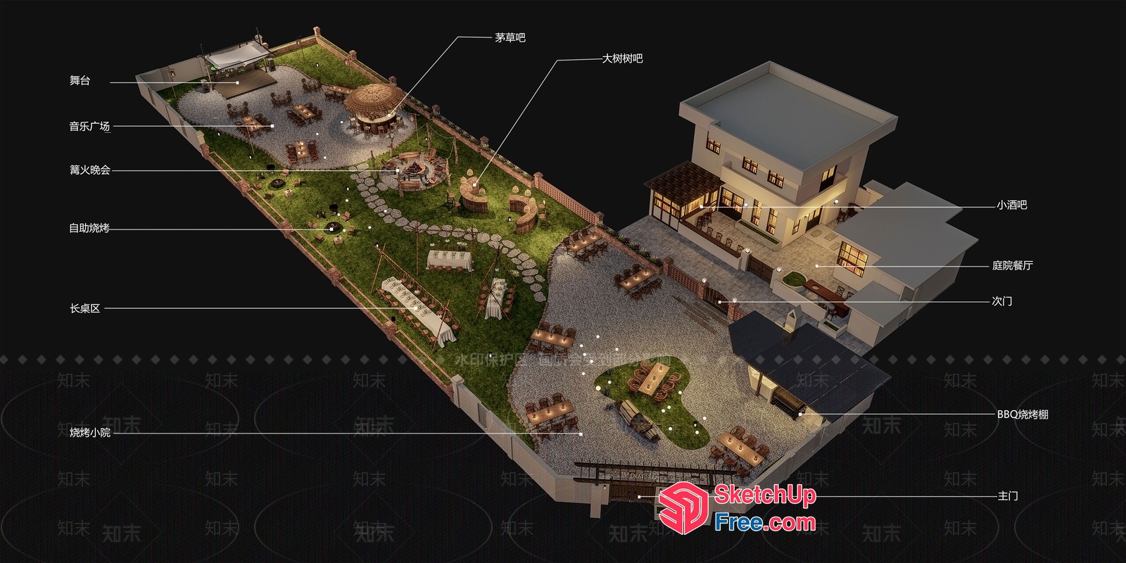 Luxurious Homestay With Modern And Cozy Design Elements 3D SketchUp File