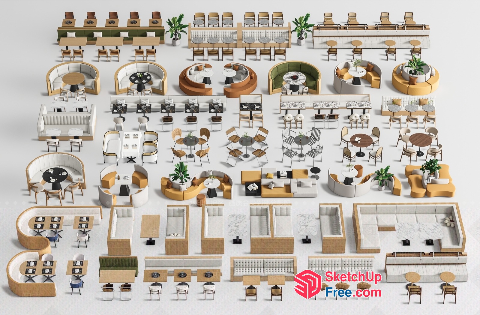3D Model Collection Of Various Furniture And Decorations 3D SketchUp File