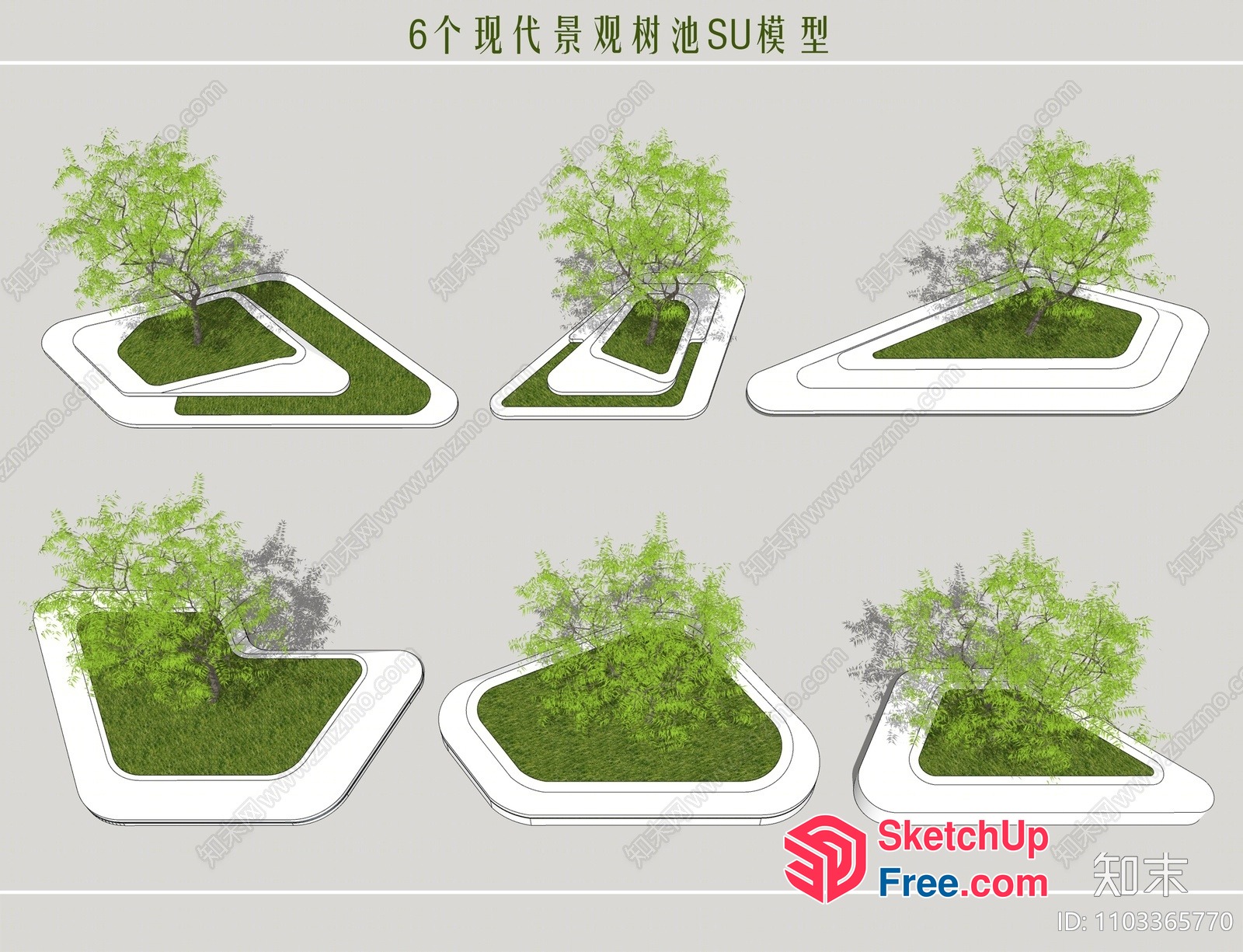 6 Unique Landscape Design Concepts For A Modern Outdoor Space 3D SketchUp File