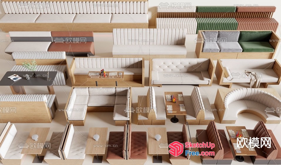 Various Dining Room Furniture 3D SketchUp File