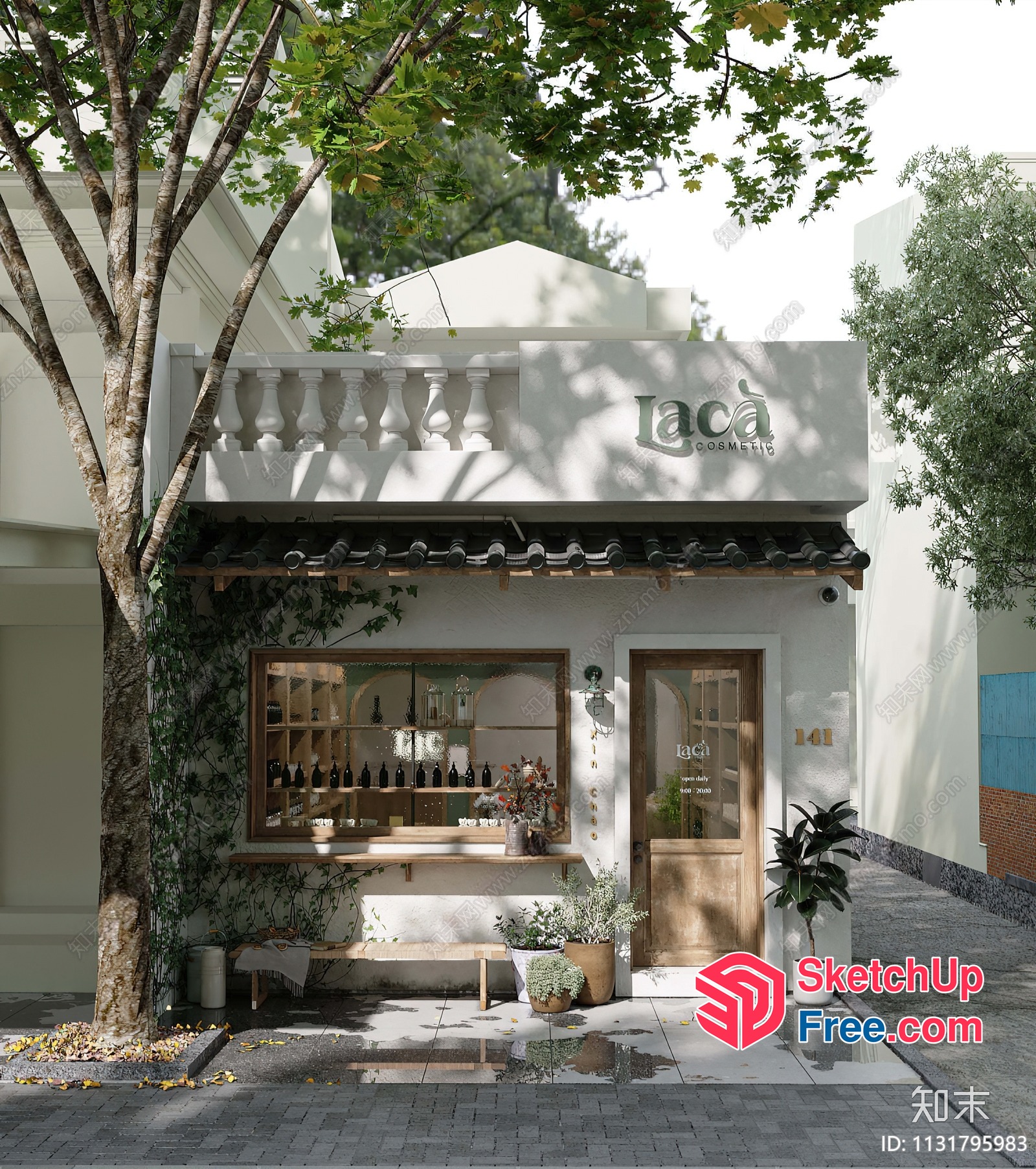 Laca Cosmetic Shop 3D SketchUp File