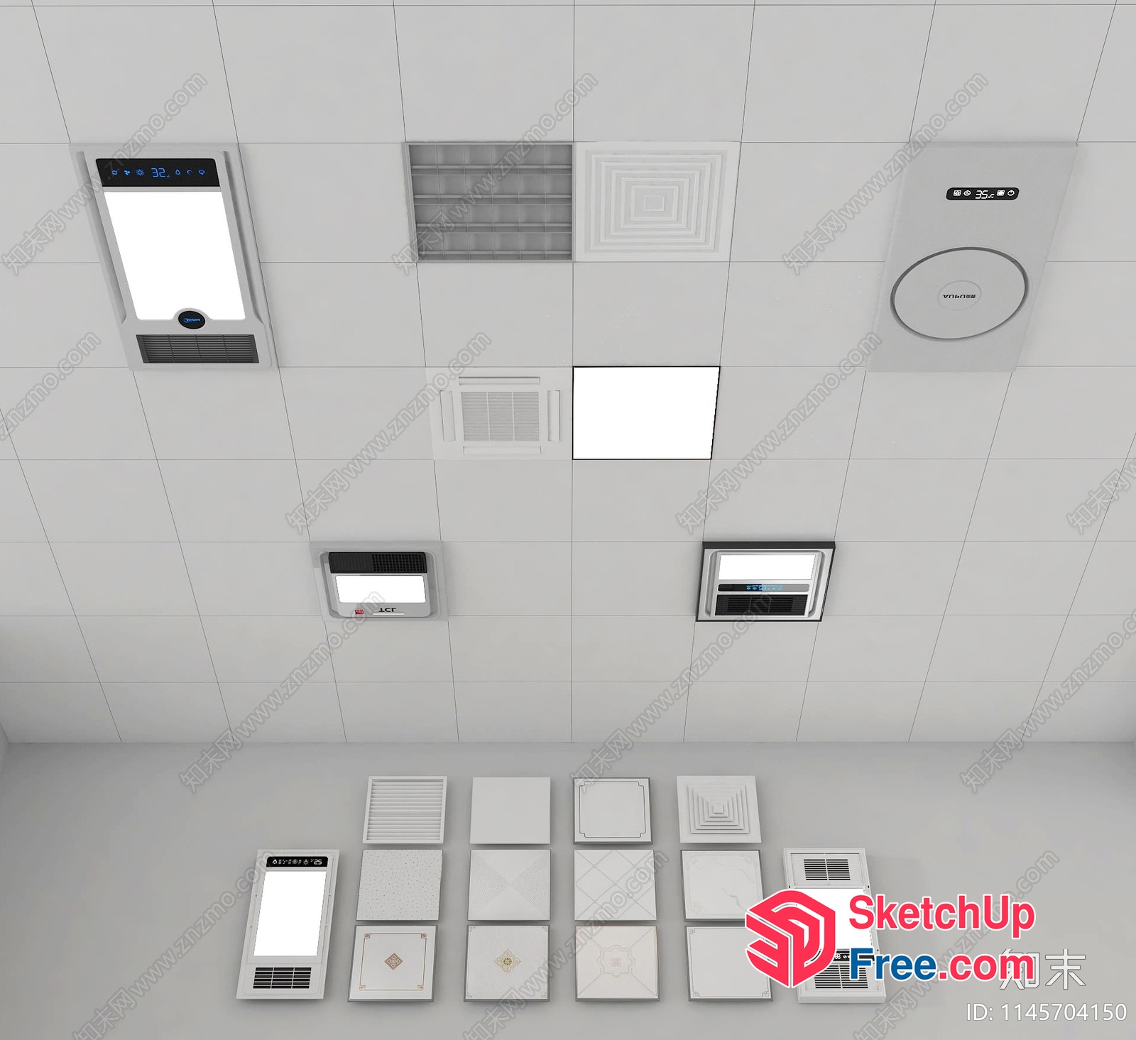 Ceiling Light Selection For Various Styles 3D SketchUp File