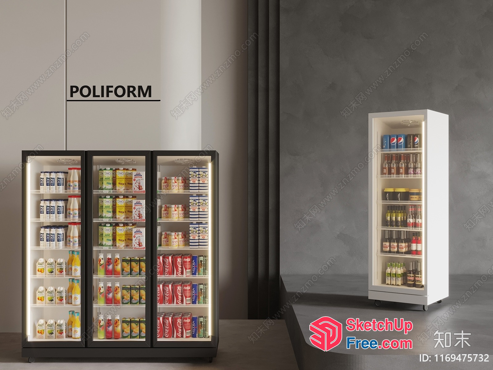 Poliform Display Fridge 3D SketchUp File
