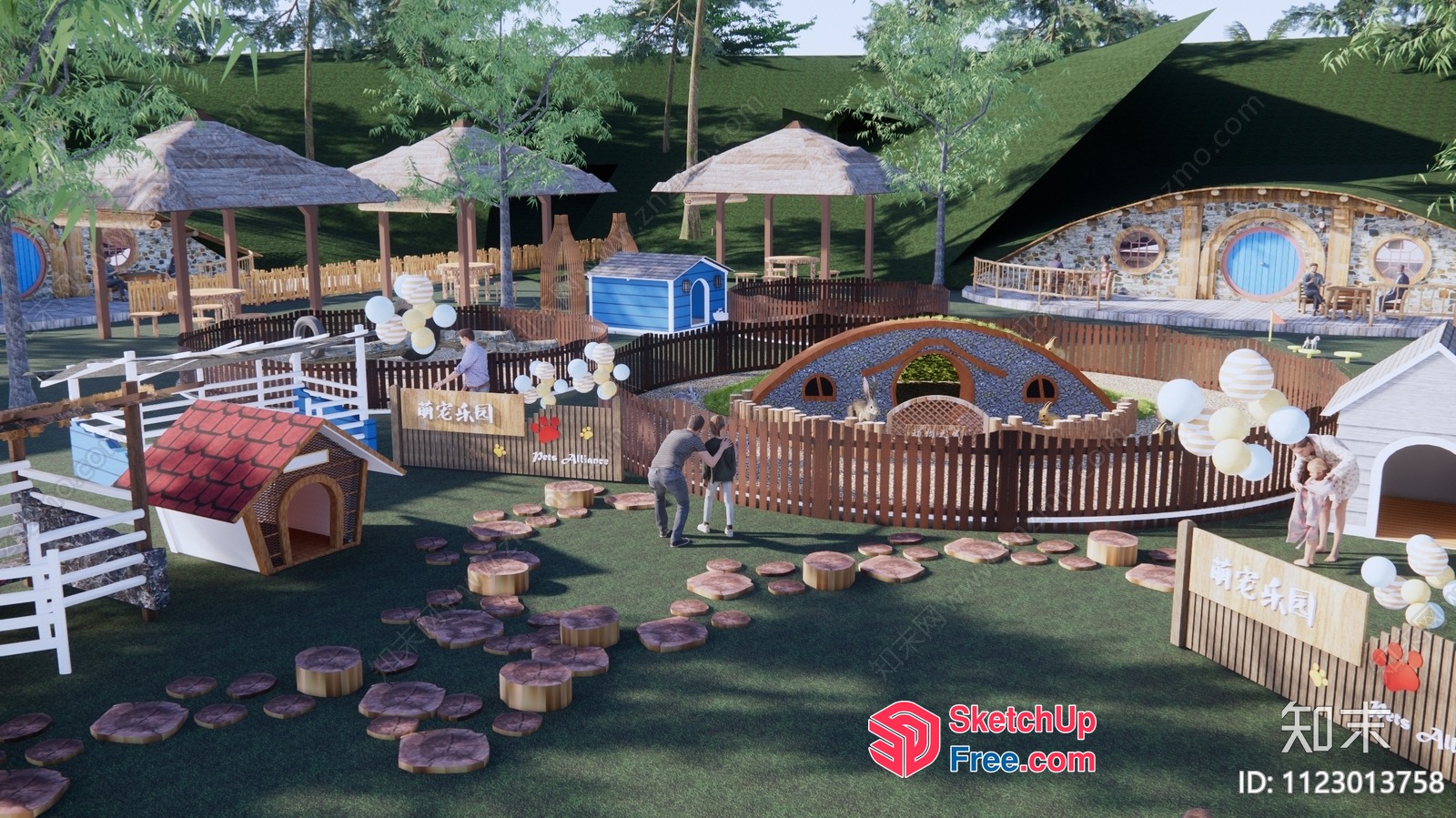 Vibrant Outdoor Play Area For Children 3D SketchUp File