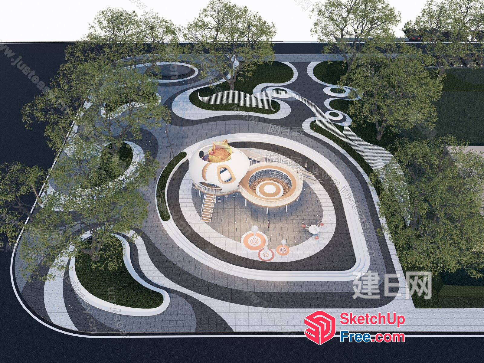 Futuristic Modern Space Capsule Design 3D SketchUp File