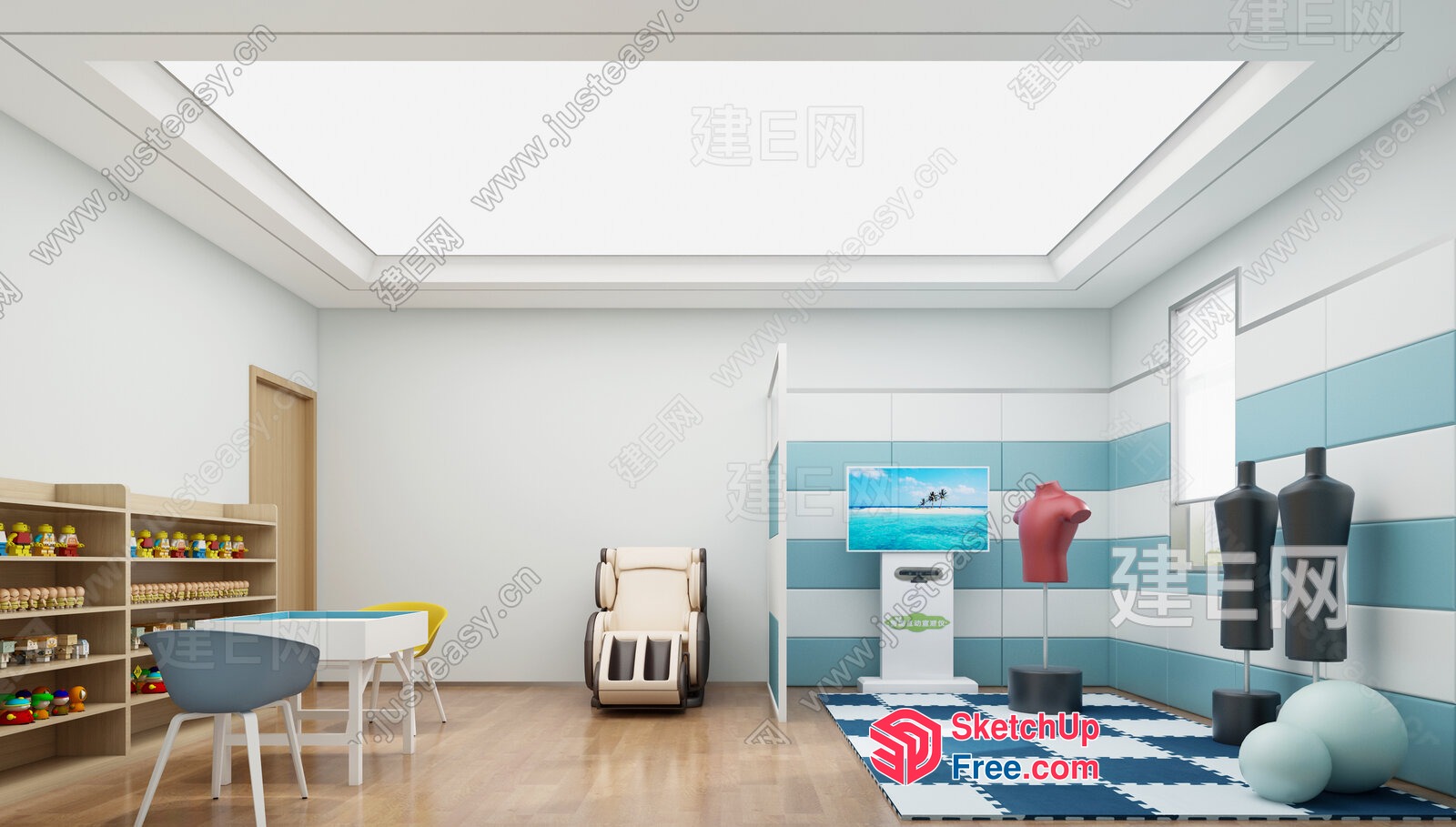 Modern Interior Design With Sleek Furniture And Decor 3D SketchUp File