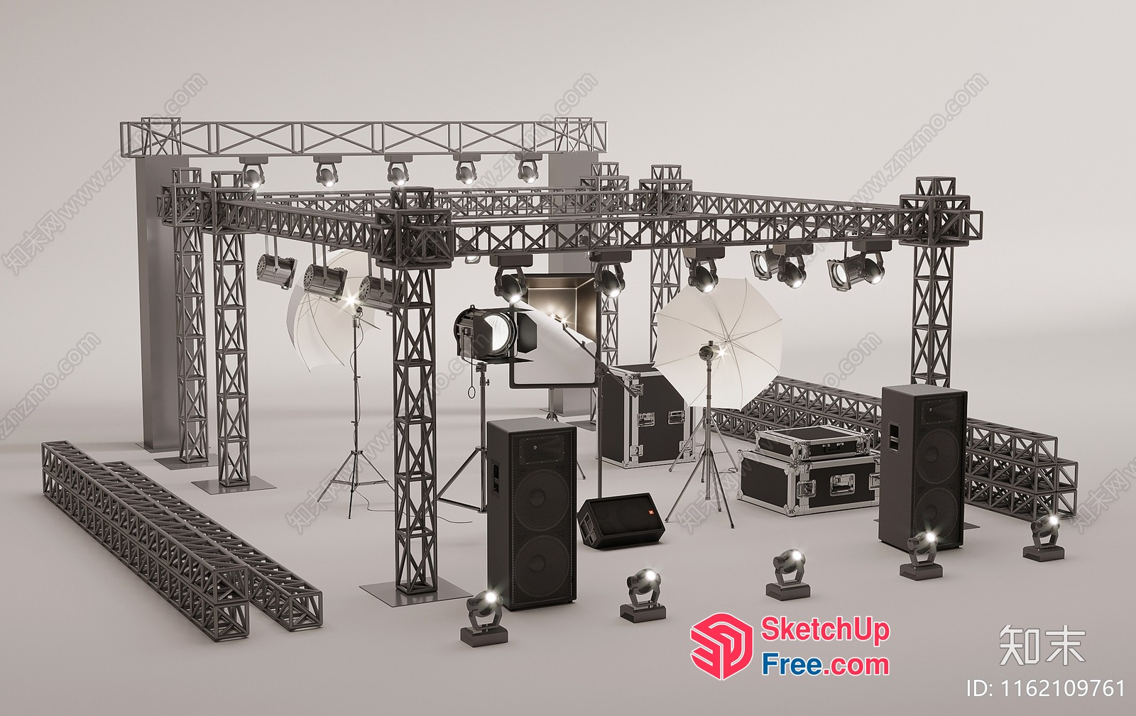 Stage Lighting Equipment Setup 3D SketchUp File