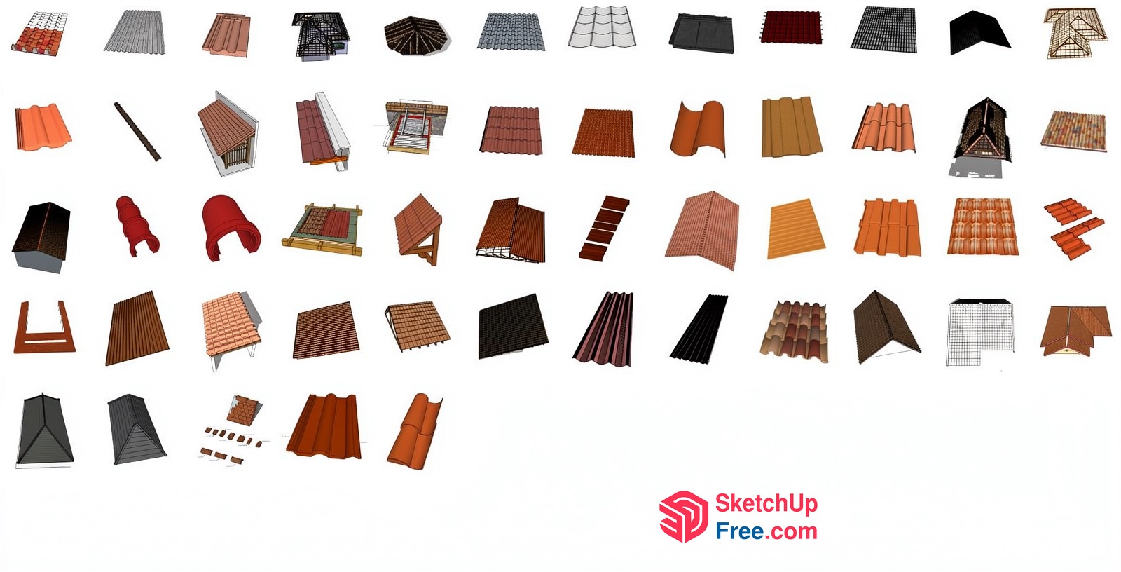 Roof Synthesis Collection 3D SketchUp File