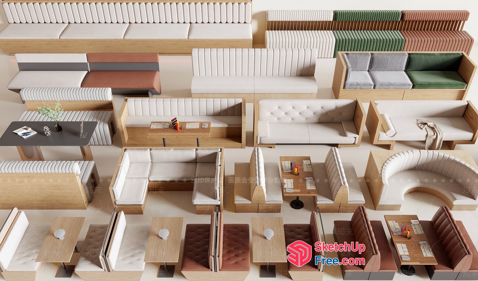 Modern Furniture Collection For Commercial Spaces 3D SketchUp File