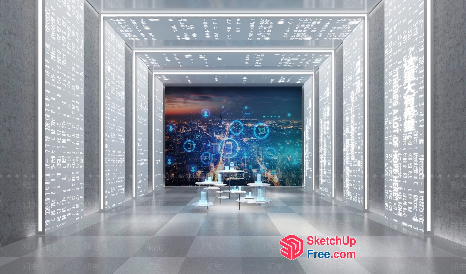 Futuristic Modern Interior 3D SketchUp File