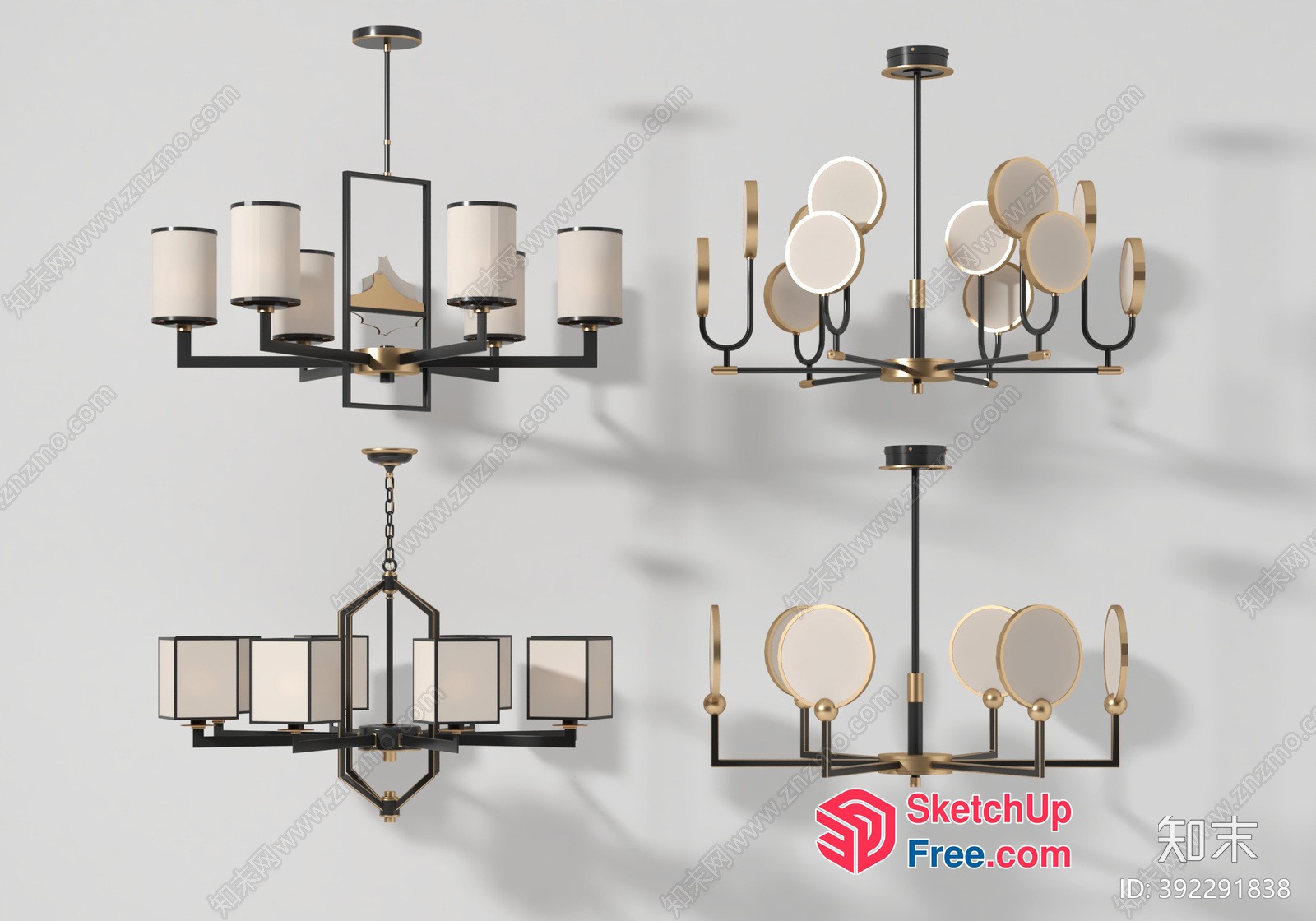 Modern Chandelier Designs 3D SketchUp File