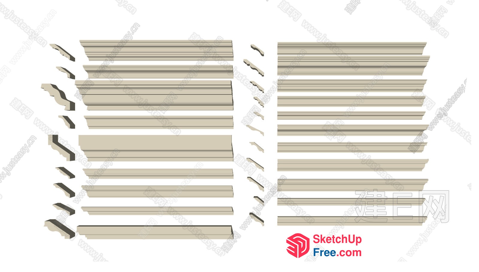 Architectural Moulding Collection 3D SketchUp File