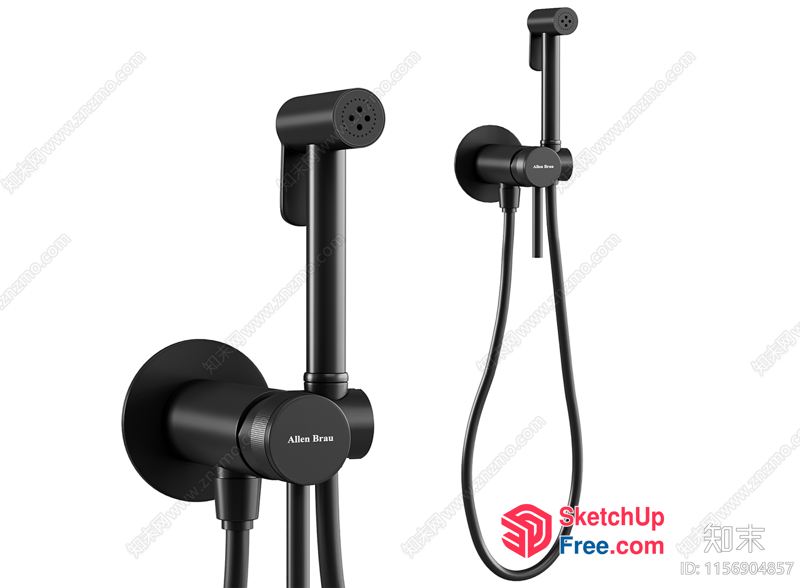 Modern Bathroom Shower System With Faucet And Handle 3D SketchUp File