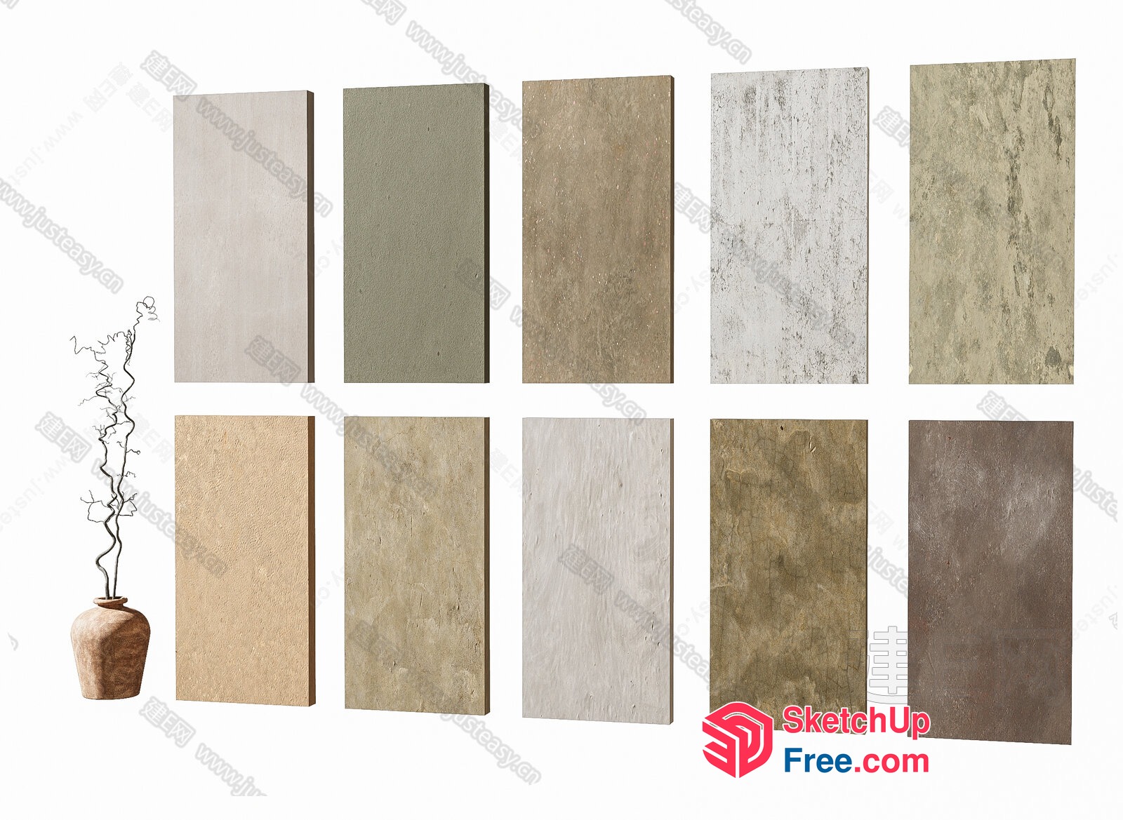 Colorful Tile Samples For Home Decor 3D SketchUp File