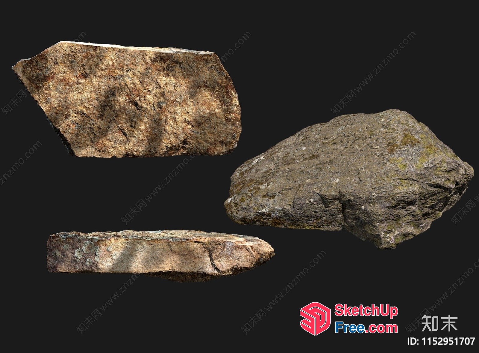 Rough Stones 3D SketchUp File