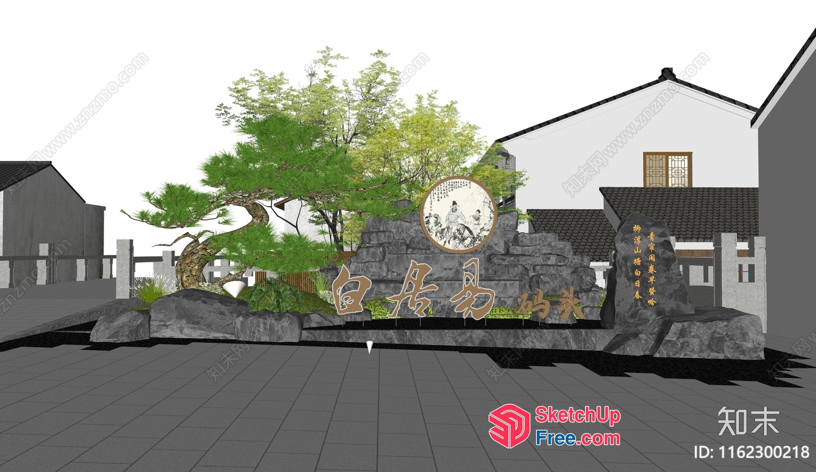 Exterior Decor Of A Traditional Chinese Villa 3D SketchUp File