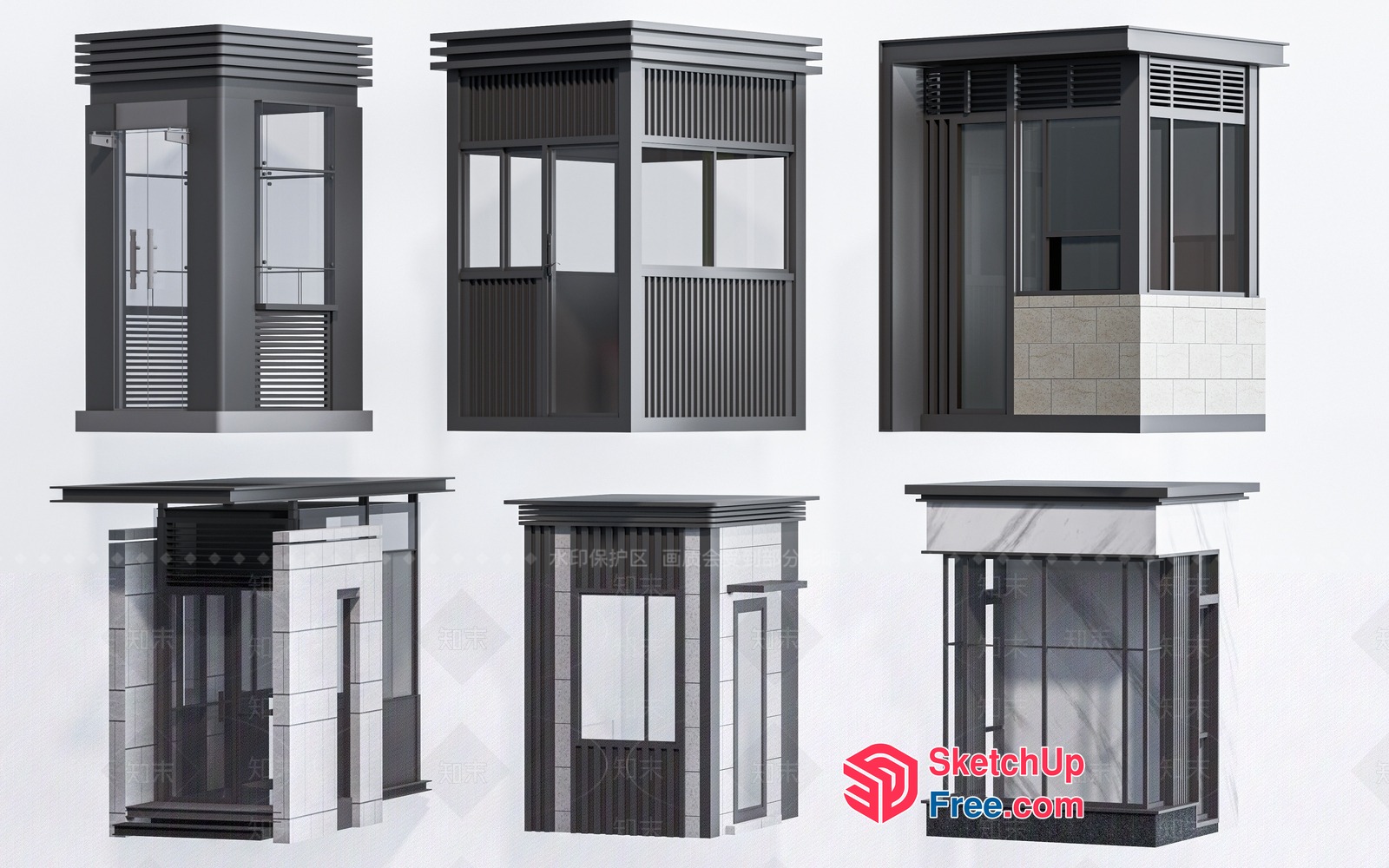 Elevator Stairs 3D SketchUp File