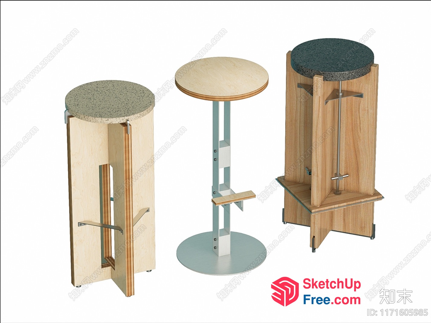 Modern Staircase Furniture Set 3D SketchUp File