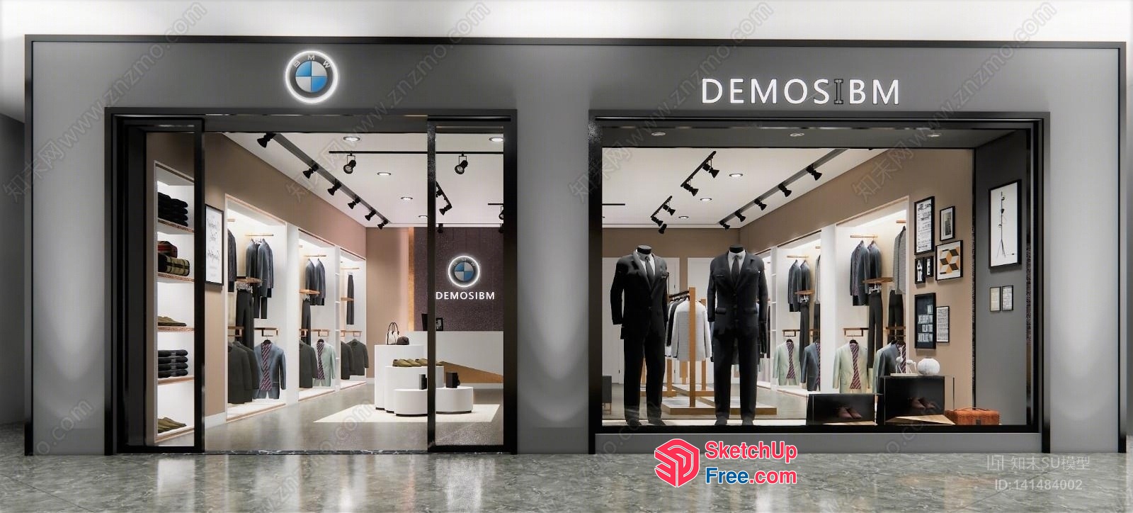 Demos Ibm Store Front 3D SketchUp File