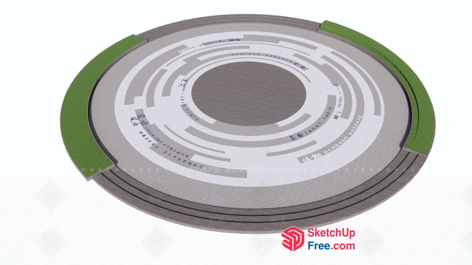 Circular Patterned Design For Interior Or Architecture 3D SketchUp File