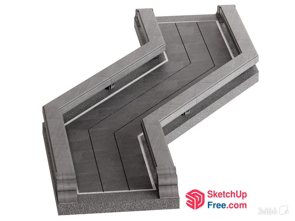 Exterior Decor - Stairs 3D SketchUp File